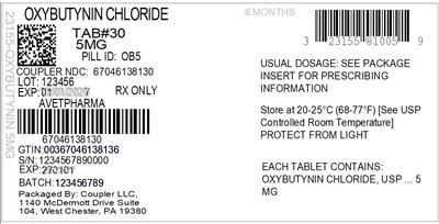 Label (23155 810 01 Oxybutynin 5mg 67046 1381 30)